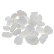 Deco oblázky do sítě bílé 1cm - 2,5cm 1kg