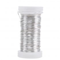 položky Ozdobný smaltovaný drát stříbrný Ø0,50mm 50m 100g