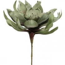Deco lotosový květ umělý lotosový květ umělý květ zelený L70cm