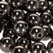 položky Ozdobné korálky antracit metalíza 14mm 35 ks