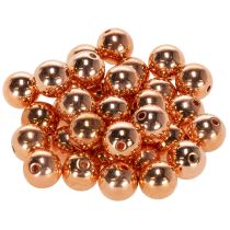 položky Ozdobné korálky měděná metalíza 14mm 35 ks