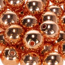 položky Ozdobné korálky měděná metalíza 14mm 35 ks