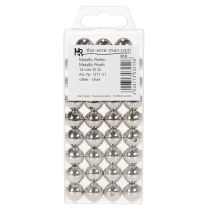 položky Dekorativní korálky, stříbrná metalíza, 14 mm, 35 kusů
