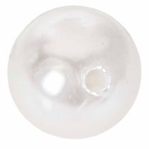 položky Ozdobné korálky bílé Ø20mm 12 ks