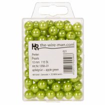 položky Dekorační korálky Ø10mm zelené 115 kusů