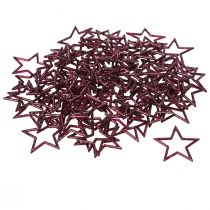 položky Dekorativní vánoční dekorace Star Berry Glitter Table Dekorace 4,5cm 120 ks