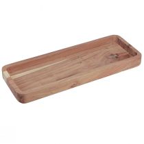 položky Dekorační tác, podlouhlé akátové dřevo, přírodní 40×15cm