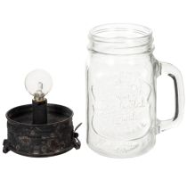 položky Dekorativní sklenice na pití s LED lampou Ø8cm V16cm