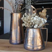 položky Dekorativní váza měděné barvy dekorativní džbán vintage dekorativní Š21cm V36cm