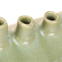 položky Dekorativní váza Loď Keramická váza Světle zelená 23×8,5×11cm