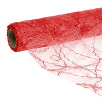 položky Deco fleece páska na stůl červená 30cm 5m