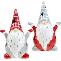 Deco Gnome stojánek na čajovou svíčku vánoční H18cm 2ks