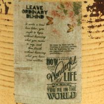 položky Dekorační truhlík květináč na meruňku kovová letní dekorace Ø15,5cm V15cm