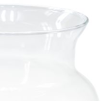 položky Dekorativní skleněná váza lucerna sklo čirá Ø18cm V20cm