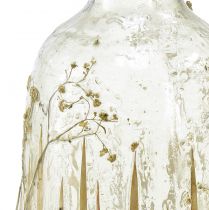 položky Dekorativní skleněná váza s dekorem pravé gypsophily Ø9,5cm V18cm