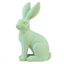 položky Dekorativní králík sedící zelené zlato craquelure stolní dekorace V23,5cm