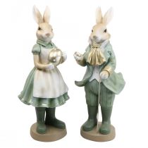 Deco králičí pár králíků vintage figurky V40cm 2ks