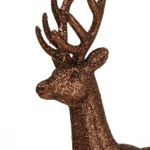 položky Deco jelen sob měděná dekorace postava třpyt V37cm