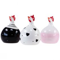 položky Dekorativní kuřátka Velikonoční dekorace postavičky kohout 11,5cm 3ks