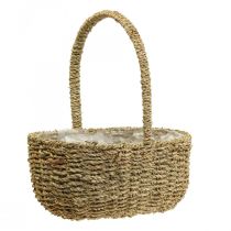 Dekorativní košík s uchem košík na rostliny košík na květiny 23×31×37cm