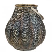 Ozdobná lucerna Svícen na svícen kovový Ø26cm V40,5cm