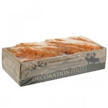 položky Dekorativní mech Pomeranč Pravý mech pro řemesla sušený, barvený 500g