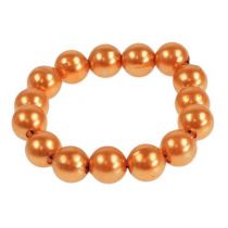 položky Ozdobné korálky oranžové 8mm 250 ks