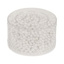 položky Ozdobné korálky k navlékání řemeslných korálků bílé 6mm 300g