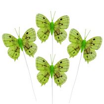položky Dekorativní motýli zelení 8cm 6ks