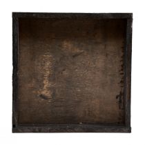 položky Dekorační tác čtvercový dřevěný tác hnědý 20×20×3,5cm