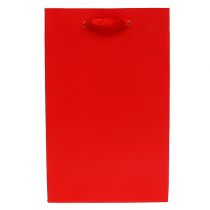 Deko taška na dárek červená 12cm x 19cm 1ks