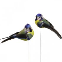 Deco Birds on Wire Spring Deco Blue Tit 10×3cm 9ks