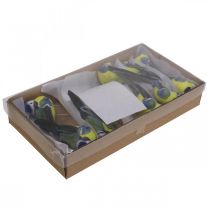 položky Deco Birds on Wire Spring Deco Blue Tit 10×3cm 9ks