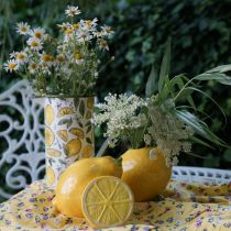 Deco citron keramická letní dekorace stolní dekorace 11cm