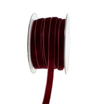 položky Ozdobná stuha Velvet Bordeaux 10mm 20m