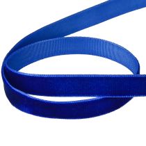 položky Dekorativní stuha Sametová sametová stuha modrá 10mm 20m
