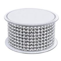 položky Ozdobná stuha se street efektem stříbrná 40mm 2m