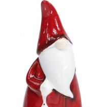 položky Figurka Santa Clause červená, bílá keramická V20cm