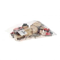 položky Deko figurka sněhuláka dřevo 10cm 9 ks