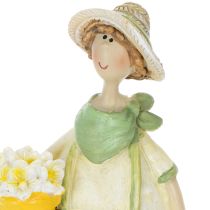 položky Dekorativní figurky zahradníka, dekorace na stůl, letní, zelenožluté, 16,5 x 5,5 cm, 2 kusy