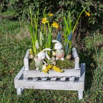 Deko figurky deko králík králík dětský s kuřátky V11cm 2ks