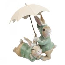 Deco figurky králičí pár Deco králíci s deštníkem V22cm
