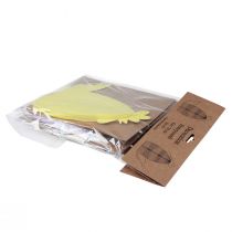 položky Dekorativní figurky plástev kuře žlutá zelená fialová 18,5x12x20cm 3ks