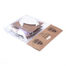 položky Dekorační figurky voštinová papírová kuřátka barevná 7,5×4,5×8cm 6ks