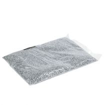 položky Dekorativní granule stříbrné dekorační kameny 2mm - 3mm 2kg