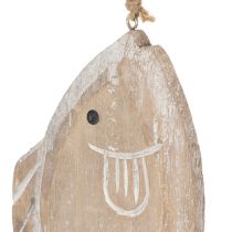 položky Dekorativní dřevěný věšák na rybičky, 21 cm, 2 kusy