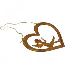 položky Deco věšák kovový patina deco srdce anděl Ø15cm 6ks