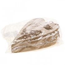 položky Deko věšák dřevo deko srdce motýlek deko 13,5x20cm 6ks