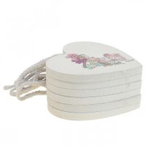 položky Ozdobné srdce na zavěšení, dekorace skřítek srdce 12cm 6ks