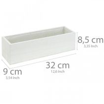 položky Dekorační truhlík na výsadbu, květináč, květináč, dřevěná dekorace L32cm